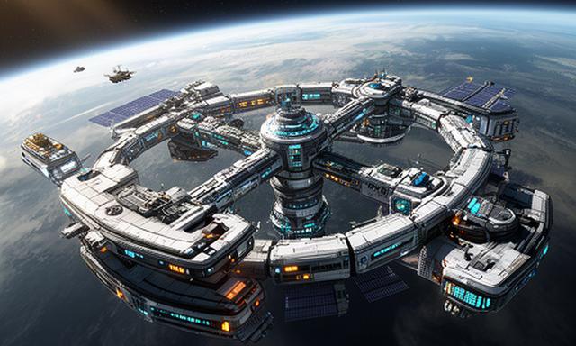 Stazione Omega, gestionale futuristico con stazione spaziale modulare e risorse da gestire, progetto di ItaliaPlayApp